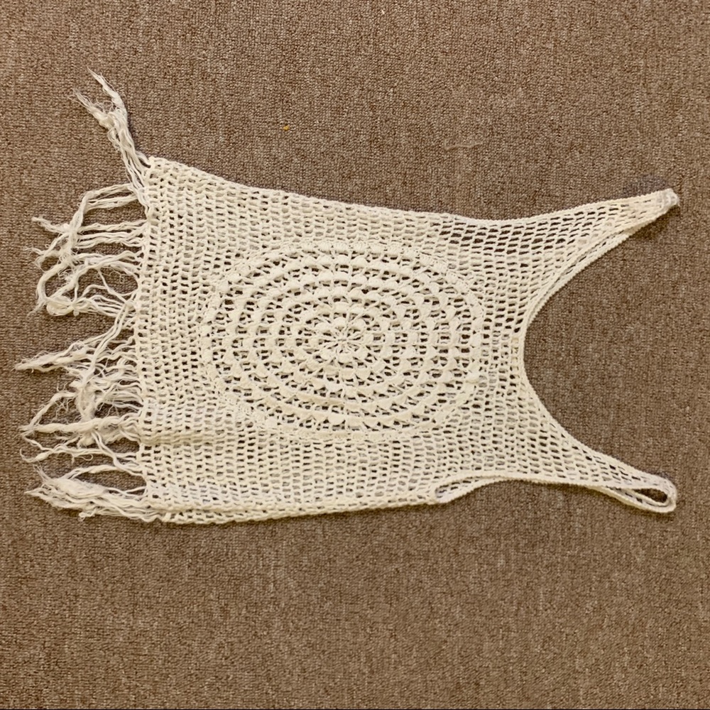 hippie laundry cute crochet top / swim cover up